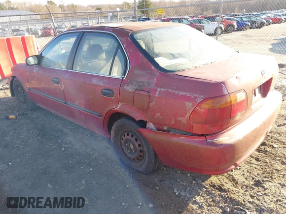 1999 Honda Civic LX with VIN 1HGEJ6579XL014663, listed as a IAAI auction lot 41250453 with 251,342 mi miles. Bid and sale history available at carsss.com. Image 3.