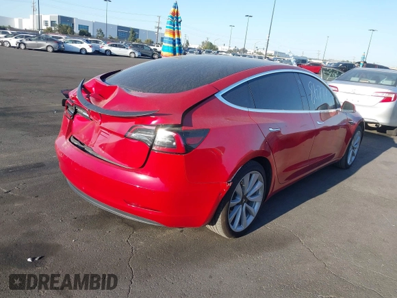 2018 Tesla Model 3 Long Range Battery with VIN 5YJ3E1EA3JF035785, listed as a IAAI auction lot 41986774 with 33,965 mi miles and . Bid and sale history available at DreamBid. Image 4.