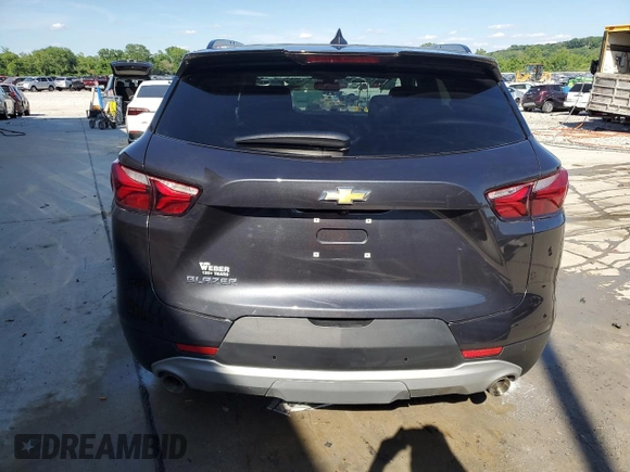 2022 Chevrolet Blazer LT with VIN 3GNKBCR45NS215410, listed as a Copart auction lot 57513545 with 19,542 mi miles and Salvage title. Bid and sale history available at DreamBid. Image 6.