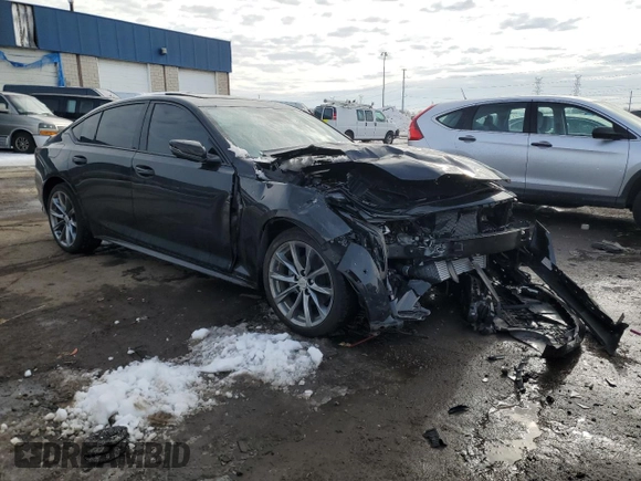 2025 Cadillac CT5 Sport with VIN 1G6DU5RKXS0113984, listed as a Copart auction lot 46092135 with 1,014 mi miles and Clean Title. Bid and sale history available at DreamBid. Image 4.