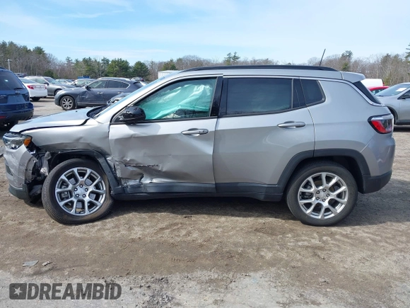 2023 Jeep Compass Latitude Lux с VIN 3C4NJDFN4PT558945, выставлен на аукционе IAAI как лот 41855576 с пробегом 9 375 миль миль и . История ставок и продаж доступна на DreamBid. Изображение 14.