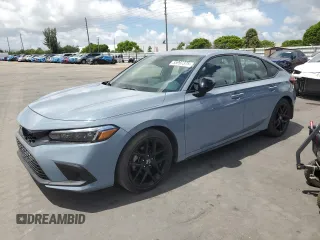 2023 Honda Civic Sport with VIN 19XFL2H88PE000014, listed as a Copart auction lot 55997375 with 28,892 mi miles and Salvage Title. Bid and sale history available at DreamBid. Image 1.