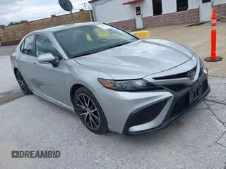 2023 Toyota Camry SE with VIN 4T1G11AK4PU736195, listed as a IAAI auction lot 42152170 with 54,465 mi miles. Bid and sale history available at carsss.com. Image 1.
