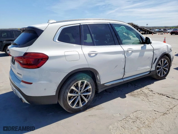 2019 BMW X3 xDrive30i with VIN 5UXTR9C59KLP84208, listed as a Copart auction lot 49523445 with 117,373 mi miles and Salvage Title. Bid and sale history available at carsss.com. Image 3.
