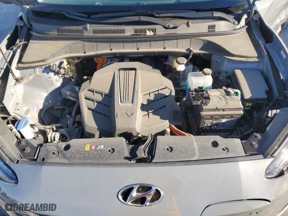 2023 Hyundai Kona Electric SE with VIN KM8K23AG9PU168301, listed as a Copart auction lot 46489035 with 21,926 mi miles and Salvage Title. Bid and sale history available at carsss.com. Image 12.