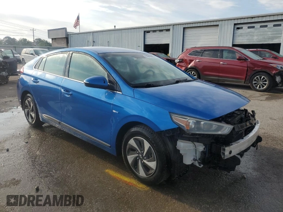 2017 Hyundai Ioniq SEL z VIN KMHC75LC0HU054572, wystawiony jako Copart lot #55042605 z przebiegiem 62 371 mil mil oraz Szkoda całkowita • Salvage title. Historia ofert i sprzedaży dostępna na DreamBid. Obrazek 4.