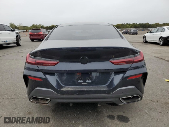 2020 BMW 8 Series M850i with VIN WBAGV8C04LCE45015, listed as a Copart auction lot 73153414 with 25,190 mi miles and Salvage title. Bid and sale history available at DreamBid. Image 6.