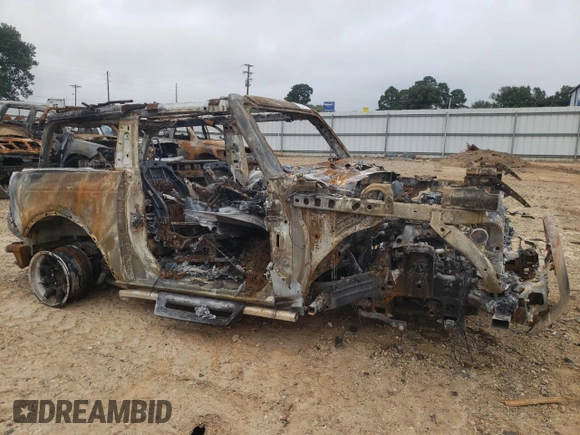 2023 Ford Bronco with VIN 1FMDE5AH1PLB27655, listed as a Copart auction lot 71652224 with Not provided miles and Non repairable. Bid and sale history available at DreamBid. Image 4.