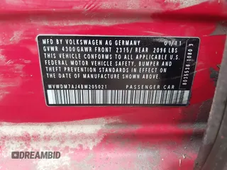2011 Volkswagen Golf TDI с VIN WVWDM7AJ4BW205021, выставлен на аукционе IAAI как лот 41481686 с пробегом 115 423 миль миль и . История ставок и продаж доступна на DreamBid. Изображение 9.