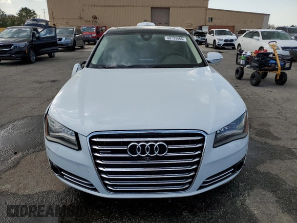 2013 Audi A8 L 4.0L with VIN WAUR2AFD2DN012478, listed as a Copart auction lot 49733565 with 115,323 mi miles and Salvage Title. Bid and sale history available at carsss.com. Image 5.