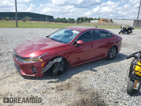 2021 Kia K5 LXS with VIN 5XXG14J24MG020565, listed as a Copart auction lot 51734455 with 91,262 mi miles and Salvage Title. Bid and sale history available at carsss.com. Image 1.