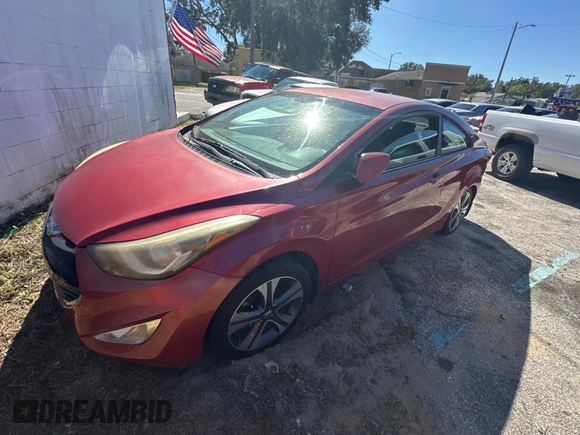 2014 Hyundai Elantra Coupe with VIN KMHDH6AH9EU025573, listed as a Copart auction lot 81293174 with 103,713 mi miles and Clean Title. Bid and sale history available at carsss.com. Image 2.