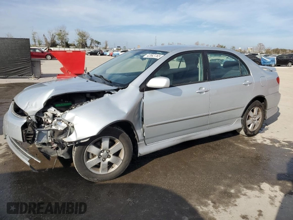 2008 Toyota Corolla CE with VIN 2T1BR32E48C862017, listed as a Copart auction lot 42693765 with 128,165 mi miles and Salvage Title. Bid and sale history available at DreamBid. Image 1.