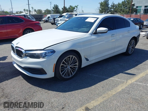 2020 BMW 5 Series 530i with VIN WBAJR3C06LCE63836, listed as a IAAI auction lot 41845186 with 54,559 mi miles and . Bid and sale history available at DreamBid. Image 22.