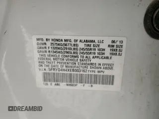 2014 Acura MDX Tech Pkg with VIN 5FRYD4H4XEB003162, listed as a Copart auction lot 51247095 with 103,015 mi miles and Salvage Title. Bid and sale history available at carsss.com. Image 13.