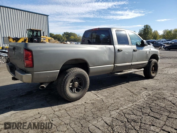 2007 Dodge Ram 2500 SLT with VIN 3D7KS28A07G839699, listed as a Copart auction lot 74233614 with 126,771 mi miles and Clean Title. Bid and sale history available at carsss.com. Image 3.