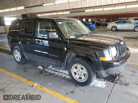 2017 Jeep Patriot Sport SE with VIN 1C4NJPBAXHD146170, listed as a Copart auction lot 46044275 with 164,663 mi miles and Clean Title. Bid and sale history available at carsss.com. Image 4.