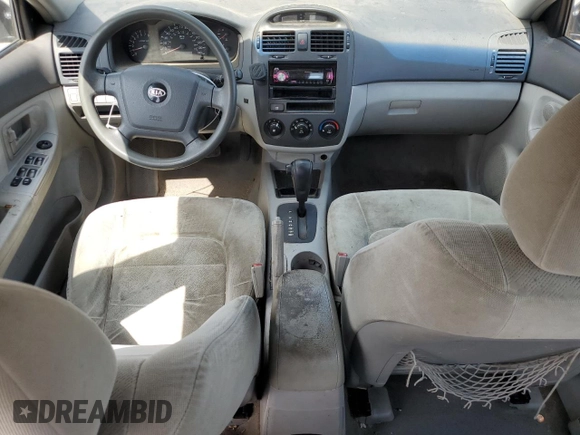 2006 Kia Spectra EX with VIN KNAFE121065348140, listed as a Copart auction lot 70874144 with 181,710 mi miles and Salvage Title. Bid and sale history available at carsss.com. Image 8.