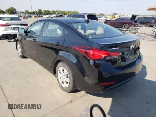 2016 Hyundai Elantra SE with VIN 5NPDH4AE6GH788680, listed as a Copart auction lot 66854804 with 113,073 mi miles and Salvage title. Bid and sale history available at DreamBid. Image 2.