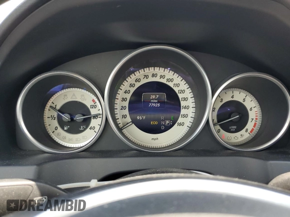 2014 Mercedes-Benz E 350 with VIN WDDKJ8JB0EF244083, listed as a Copart auction lot 56137435 with 77,925 mi miles and Salvage Title. Bid and sale history available at DreamBid. Image 9.