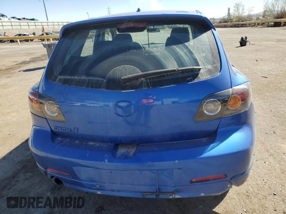 2006 Mazda 3 s with VIN JM1BK143961409601, listed as a Copart auction lot 50728525 with 162,436 mi miles and Salvage Title. Bid and sale history available at carsss.com. Image 6.