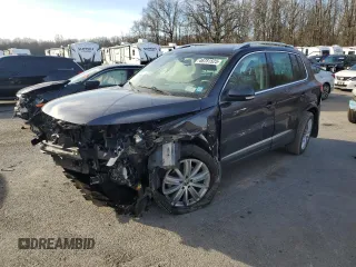 2016 Volkswagen Tiguan SE with VIN WVGBV7AX6GW589315, listed as a Copart auction lot 46781525 with Not Provided miles and Salvage Title. Bid and sale history available at DreamBid. Image 1.