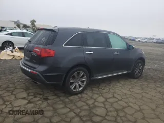 2013 Acura MDX Advance with VIN 2HNYD2H86DH511768, listed as a Copart auction lot 41433505 with 111,537 mi miles and Salvage Title. Bid and sale history available at DreamBid. Image 3.