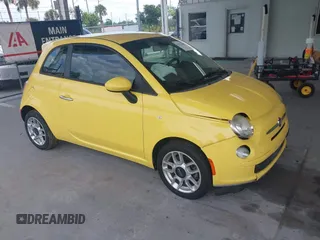 2013 FIAT 500 Pop z VIN 3C3CFFAR6DT678163, wystawiony jako IAAI lot #42377643 z przebiegiem 96 750 mil mil oraz . Historia ofert i sprzedaży dostępna na DreamBid. Obrazek 1.