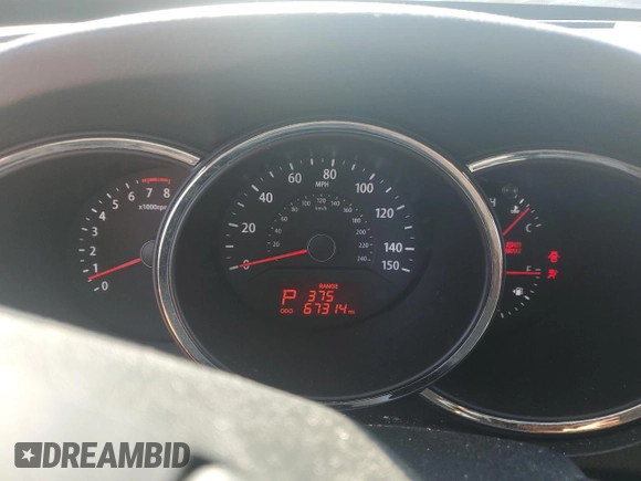 2013 Kia Sorento EX with VIN 5XYKU4A22DG372623, listed as a Copart auction lot 53901325 with 67,314 mi miles and Salvage Title. Bid and sale history available at carsss.com. Image 9.
