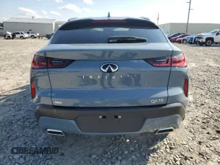 2024 Infiniti QX55 Luxe with VIN 3PCAJ5JRXRF113710, listed as a Copart auction lot 72124334 with 1,620 mi miles and Salvage Title. Bid and sale history available at DreamBid. Image 6.