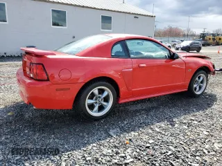 2003 Ford Mustang GT Deluxe with VIN 1FAFP42X83F355206, listed as a Copart auction lot 50586845 with 77,345 mi miles and Salvage Title. Bid and sale history available at carsss.com. Image 3.