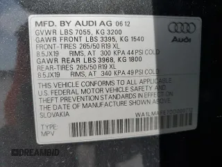2013 Audi Q7 Premium Plus z VIN WA1LMAFE7DD000712, wystawiony jako Copart lot #65729675 z przebiegiem 206 562 mil mil oraz Czysty tytuł • Clean title. Historia ofert i sprzedaży dostępna na DreamBid. Obrazek 13.