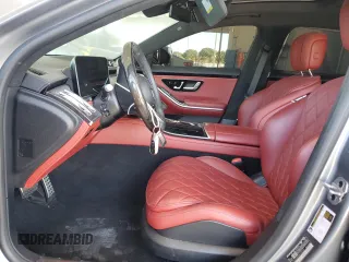 2022 Mercedes-Benz S-Class S 500 with VIN W1K6G6DB9NA105566, listed as a Copart auction lot 82774304 with 13,827 mi miles and Salvage Title. Bid and sale history available at carsss.com. Image 7.