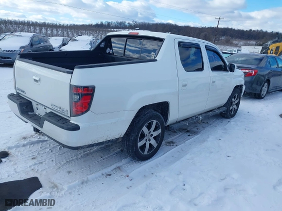 2014 Honda Ridgeline SE with VIN 5FPYK1F6XEB007553, listed as a IAAI auction lot 41281193 with 159,699 mi miles. Bid and sale history available at carsss.com. Image 4.