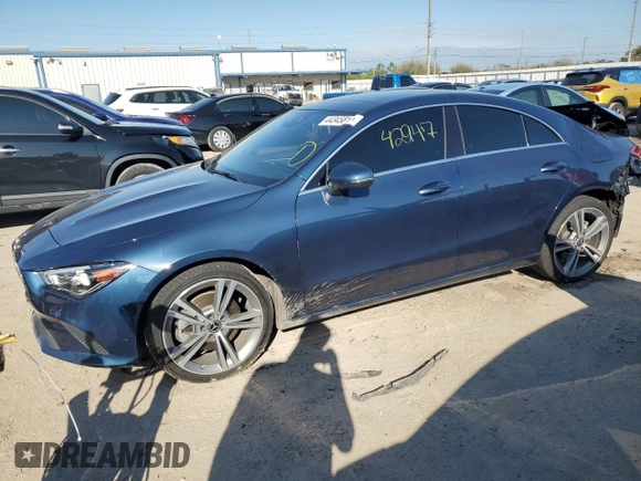 2020 Mercedes-Benz CLA 250 with VIN W1K5J4GB2LN108621, listed as a Copart auction lot 44345814 with 42,947 mi miles and . Bid and sale history available at DreamBid. Image 1.