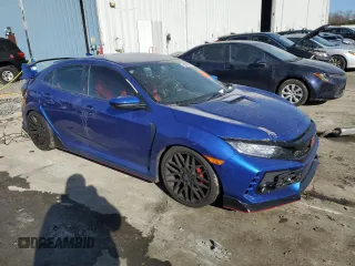 2018 Honda Civic Type R Touring z VIN SHHFK8G73JU201611, wystawiony jako Copart lot #83976074 z przebiegiem Nie podano mil oraz Szkoda całkowita • Salvage title. Historia ofert i sprzedaży dostępna na DreamBid. Obrazek 4.