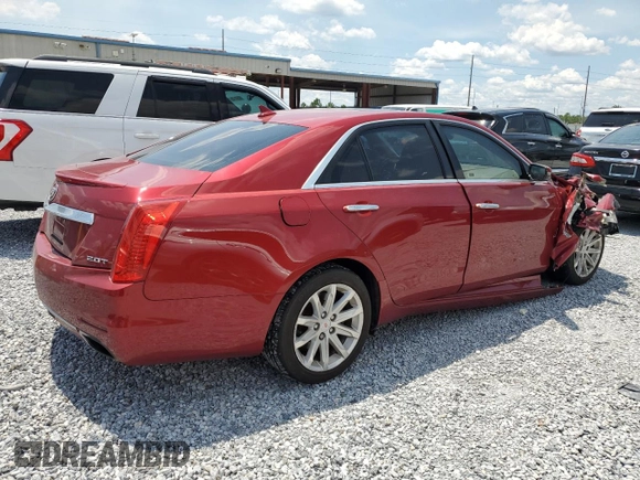 2014 Cadillac CTS Luxury AWD with VIN 1G6AX5SX3E0196520, listed as a Copart auction lot 62265475 with 108,741 mi miles and Salvage title. Bid and sale history available at DreamBid. Image 3.
