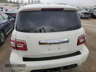 2017 Nissan Armada Platinum with VIN JN8AY2NE9H9700219, listed as a Copart auction lot 48886434 with 129,467 mi miles and Salvage Title. Bid and sale history available at carsss.com. Image 6.