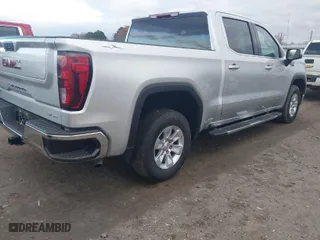 2021 GMC Sierra 1500 SLE with VIN 3GTU9BED6MG469707, listed as a IAAI auction lot 41106415 with 1 mi miles. Bid and sale history available at carsss.com. Image 4.