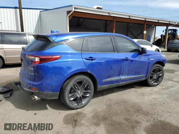 2019 Acura RDX w/A-Spec Pkg with VIN 5J8TC2H63KL005141, listed as a Copart auction lot 50188245 with 70,752 mi miles and Salvage title. Bid and sale history available at DreamBid. Image 3.