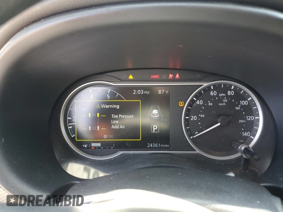 2020 Nissan Kicks SV with VIN 3N1CP5CV4LL571207, listed as a Copart auction lot 54150265 with 24,361 mi miles and Salvage title. Bid and sale history available at DreamBid. Image 9.