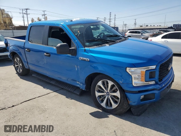 2019 Ford F-150 XL with VIN 1FTEW1CP7KKC69686, listed as a Copart auction lot 49140595 with 96,446 mi miles and Salvage Title. Bid and sale history available at carsss.com. Image 4.
