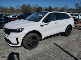 2021 Kia Sorento SX with VIN 5XYRK4LF8MG035362, listed as a Copart auction lot 49334825 with 66,639 mi miles and Salvage Title. Bid and sale history available at carsss.com. Image 1.