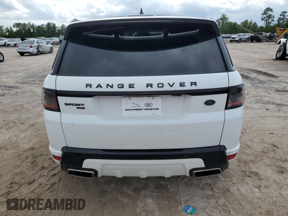 2019 Land Rover Range Rover Sport HST with VIN SALWS2SU9KA861473, listed as a Copart auction lot 68935824 with 59,662 mi miles and Salvage title. Bid and sale history available at DreamBid. Image 6.