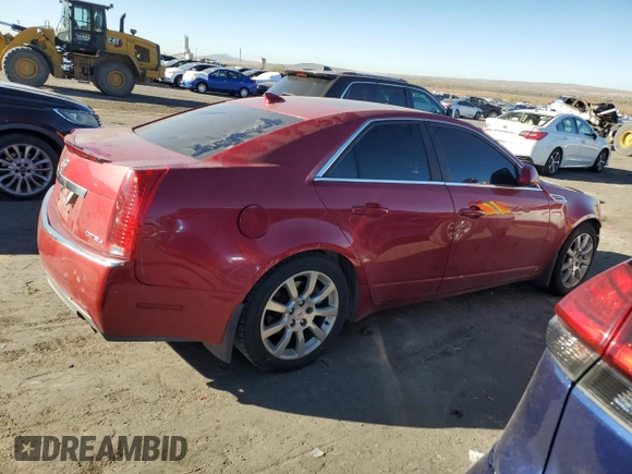 2009 Cadillac CTS AWD w/1SB with VIN 1G6DT57V390129647, listed as a Copart auction lot 77525374 with 133,213 mi miles and Salvage Title. Bid and sale history available at carsss.com. Image 3.