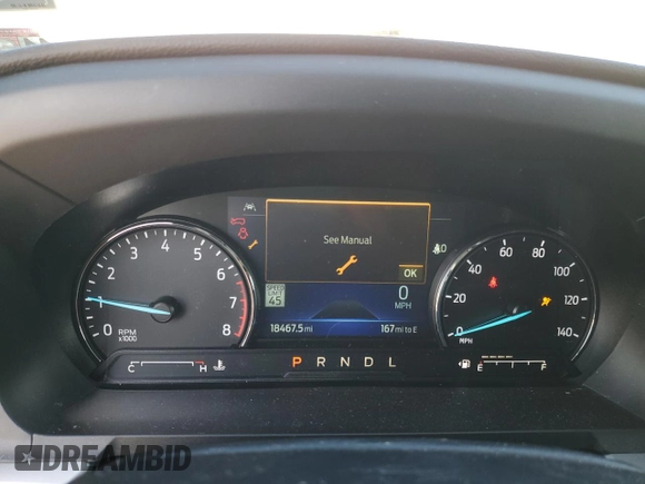 2022 Ford Explorer XLT with VIN 1FMSK8DH0NGB64957, listed as a Copart auction lot 54223705 with 18,467 mi miles and Salvage Title. Bid and sale history available at DreamBid. Image 9.