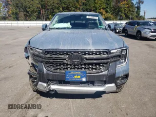 2024 Ford Ranger LARIAT with VIN 1FTER4KH6RLE12781, listed as a Copart auction lot 76406614 with 7,332 mi miles and Salvage Title. Bid and sale history available at carsss.com. Image 5.