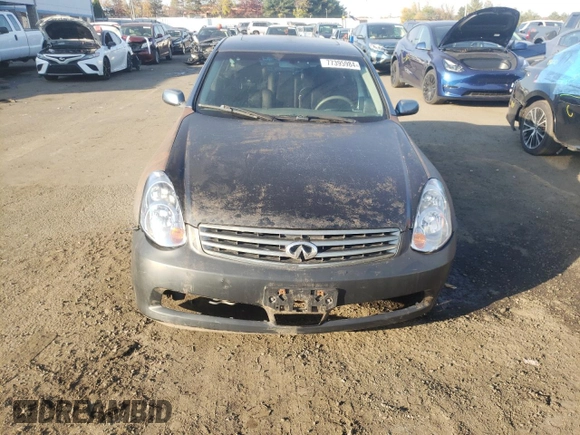 2005 Infiniti G35 with VIN JNKCV51F65M312546, listed as a Copart auction lot 77395984 with 155,815 mi miles and Clean Title. Bid and sale history available at DreamBid. Image 5.