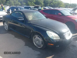 2003 Lexus SC 430 with VIN JTHFN48YX30037475, listed as a IAAI auction lot 42631607 with 167,622 mi miles and . Bid and sale history available at DreamBid. Image 1.