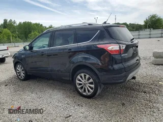 2018 Ford Escape Titanium with VIN 1FMCU9J93JUB80907, listed as a Copart auction lot 55932275 with 102,295 mi miles and Salvage title. Bid and sale history available at DreamBid. Image 2.